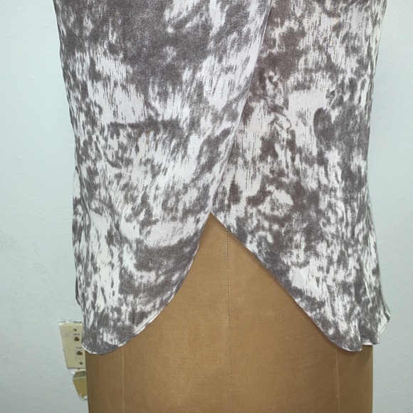 Oh My Julian Tank Top Womens Size S Sleeveless Button Down Black Gray Sheer NWT - Picture 5 of 11